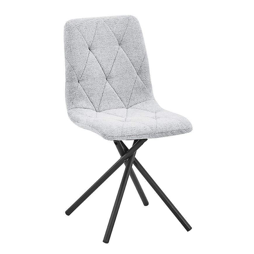 Židle Luna světle šedá Raven 06