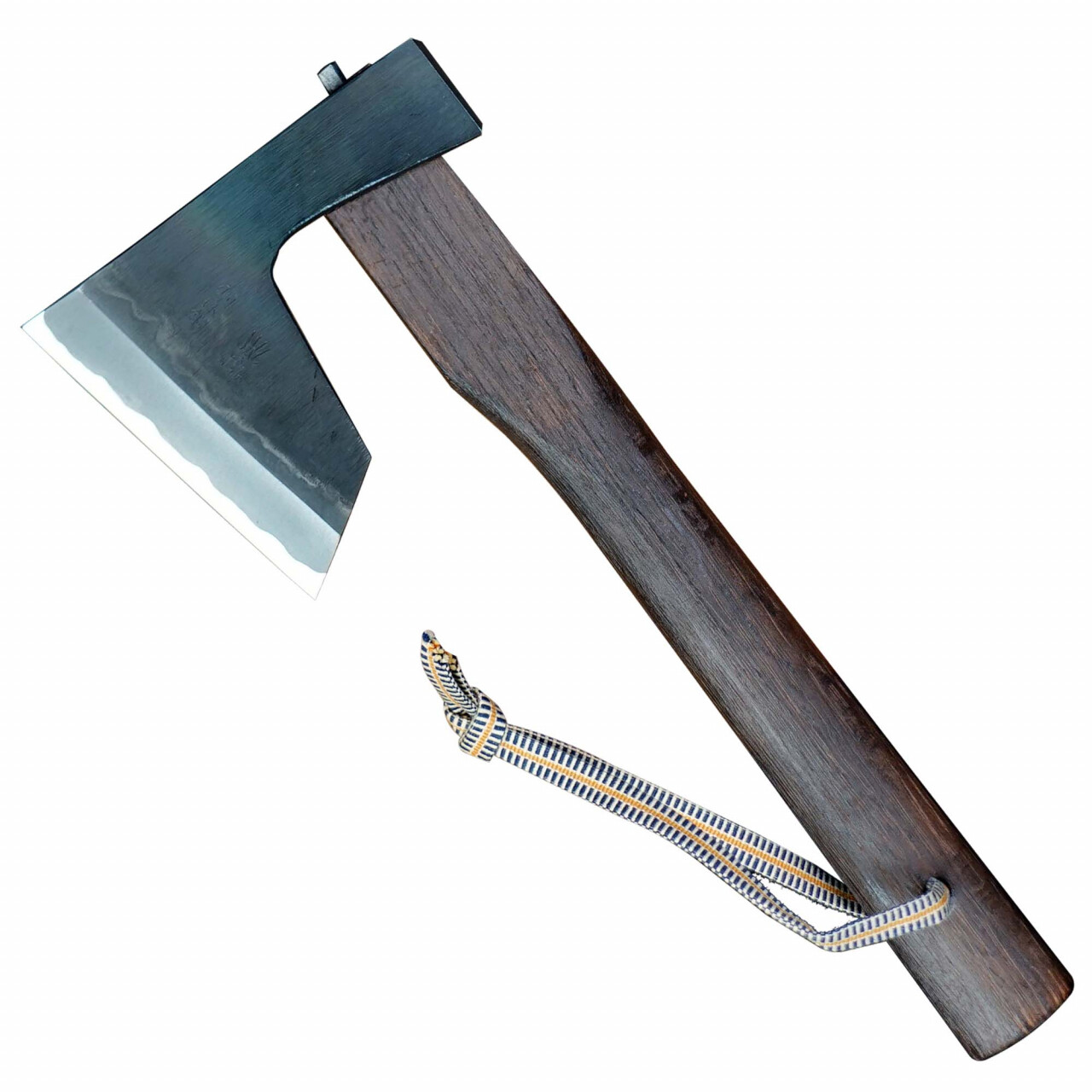 Japonská sekera Masakari Warikomi-Jigata/Yaki-e, White oak 330 mm - hnědá-stříbrná