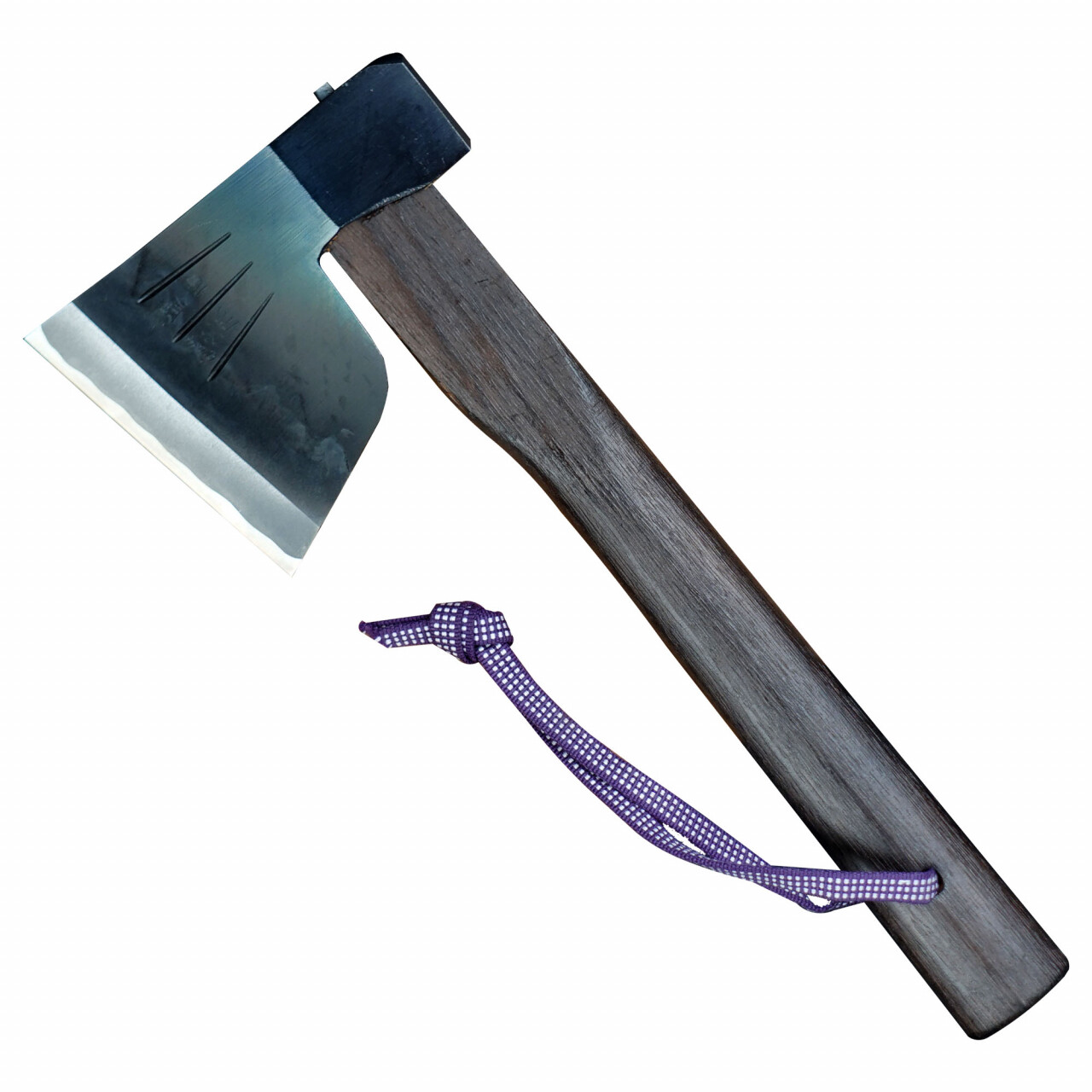 Japonská sekera Bakin Warikomi/Yaki-e White oak 330 mm - hnědá-stříbrná