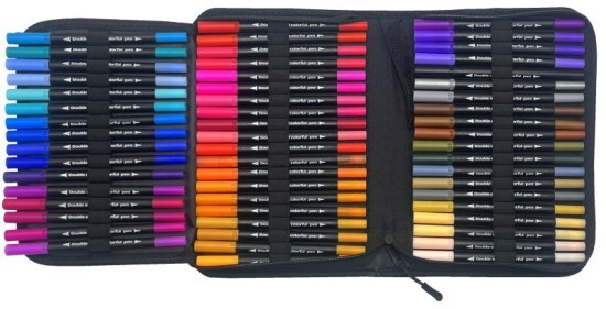 pkstar.cz Štětcové fixy Duo - 72 ks - PK5-6