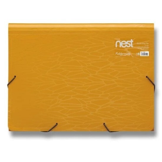 FolderMate Desky na dokumenty NEST A4 - 13 kapes - zlatožlutá - 1314/1109300