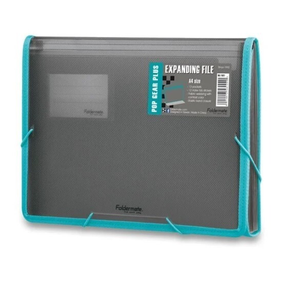 FolderMate Desky na dokumenty Pop Gear Plus A4 - 13 kapes - kouřová - 1314/1102100