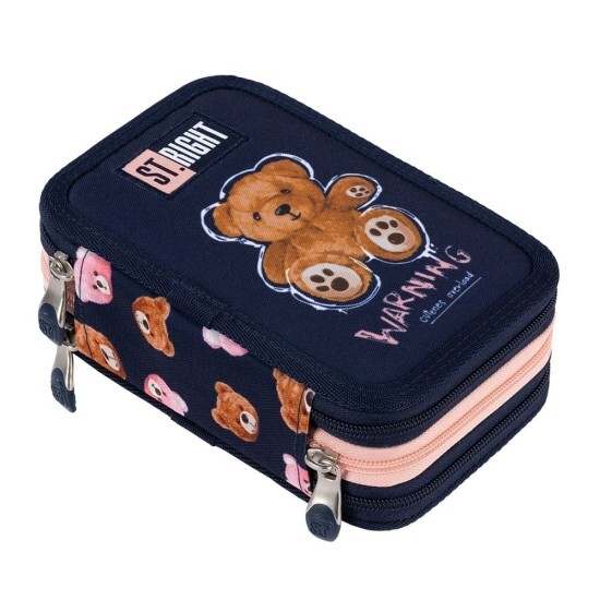 St.Majewski Třípatrový vybavený penál - Teddy Bear