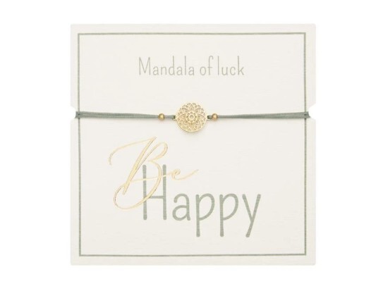 MFP Gifty - Náramek pro štěstí - Mandala of Luck - zlatý - 1042784