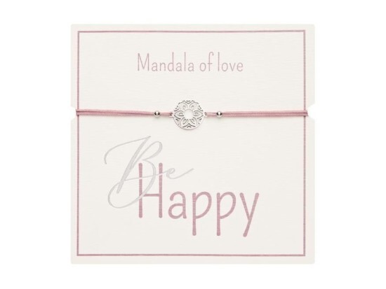 MFP Gifty - Náramek pro štěstí - Mandala of Love - stříbrný - 1042775