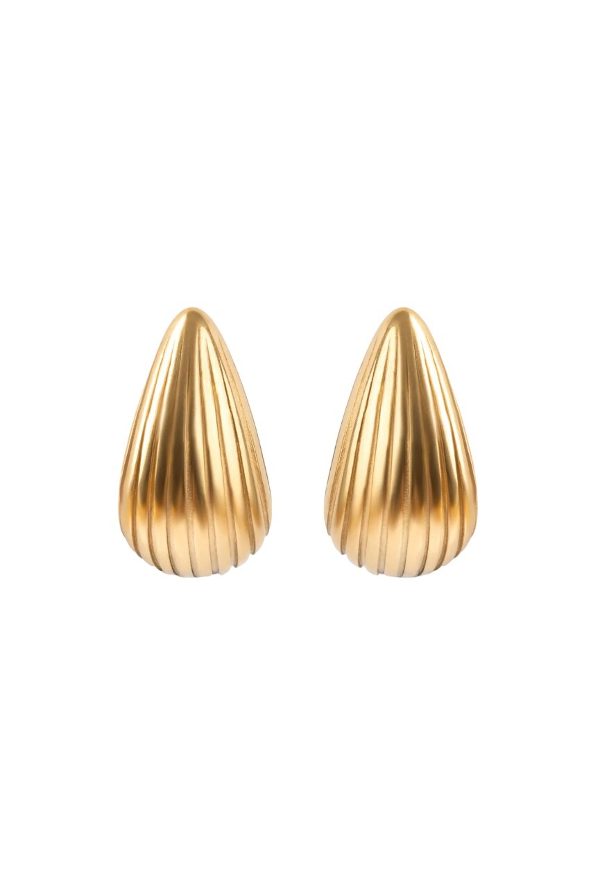 Marc Malone Luxusní pozlacené náušnice Amara Gold Earrings MCE250264G