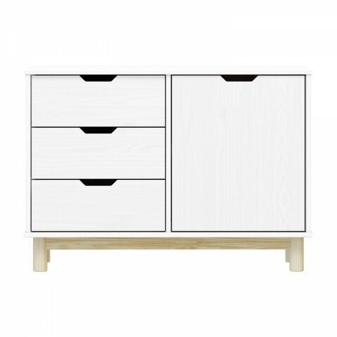 Komoda 1 dveře + 3 zásuvky BONITO 2 bílý lak 32434B Idea