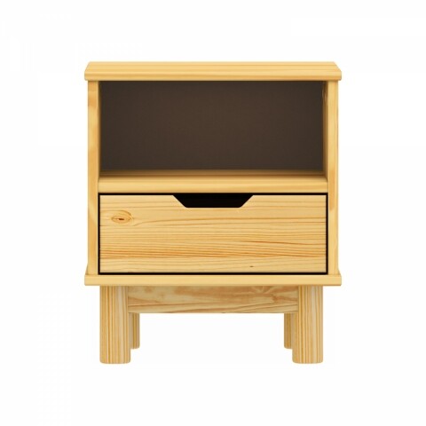 Noční stolek 1 zásuvka BONITO 2 lak 324343 Idea