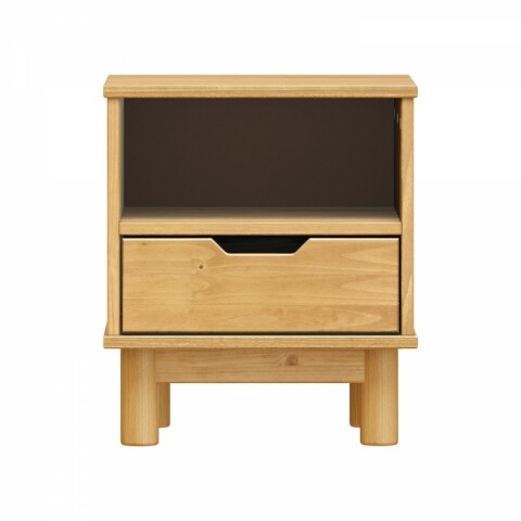 Noční stolek 1 zásuvka BONITO 2 vosk 324343V Idea