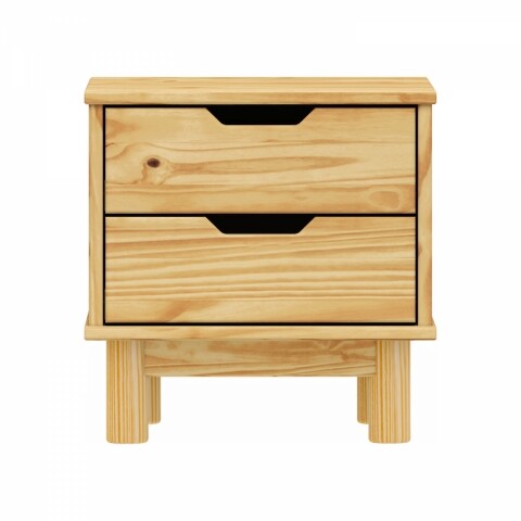 Noční stolek 2 zásuvky BONITO 2 lak 324341 Idea