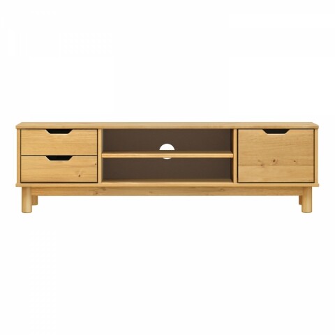 TV stolek 1 dveře + 2 zásuvky BONITO 2 vosk 324101V Idea