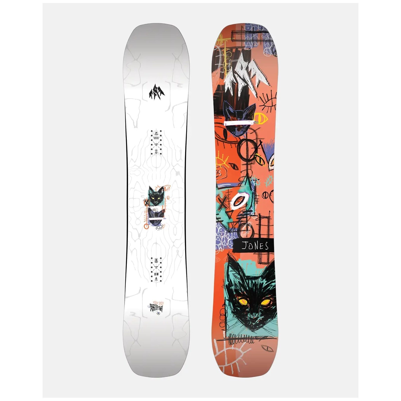 snowboard JONES - Mens Rally Cat White (MULTI)