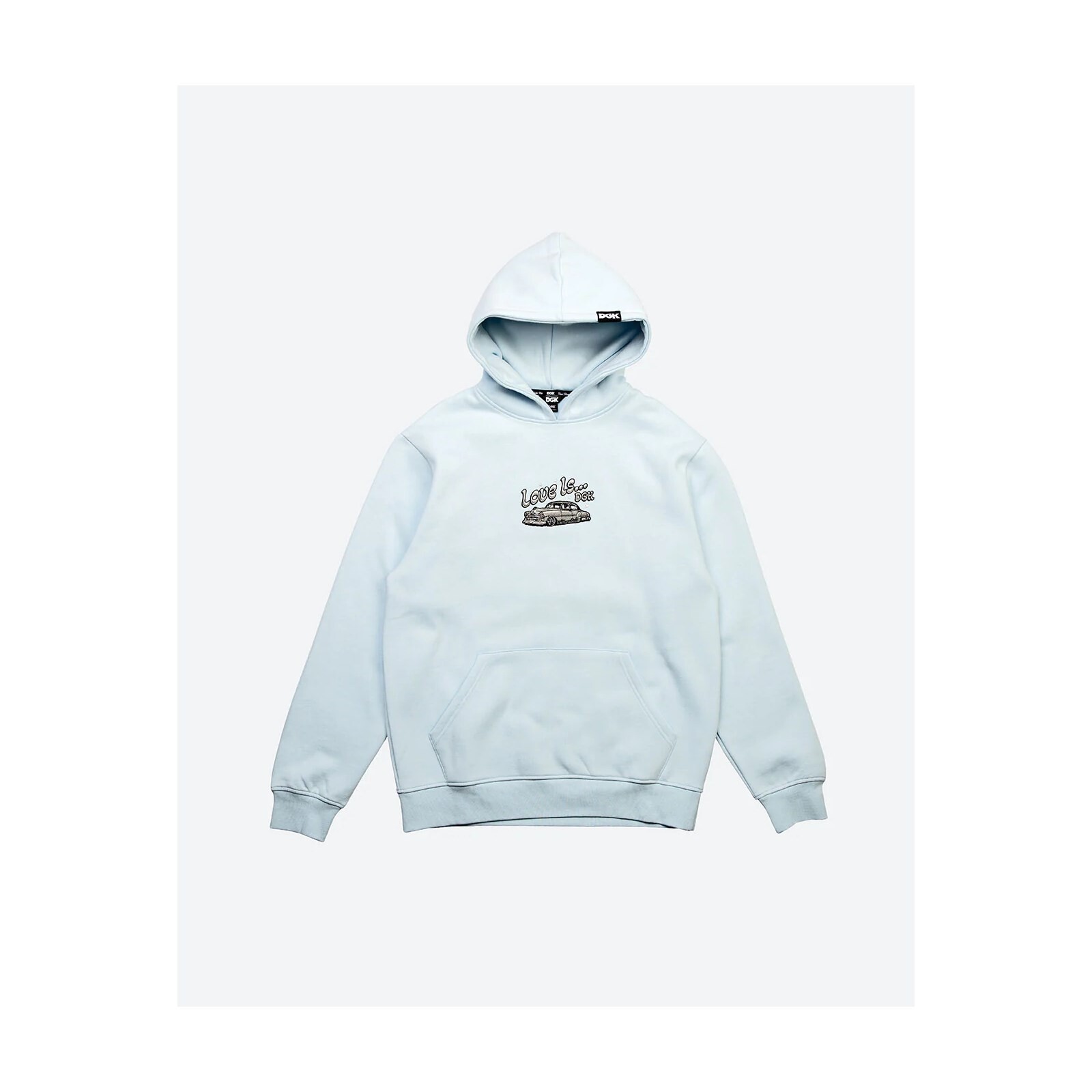mikina DGK - Love Is... Hooded Fleece Powder Blue (POWDER BLUE) velikost: L