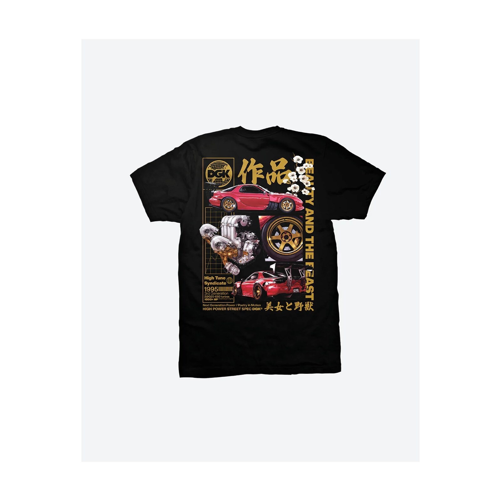 triko DGK - Beauty And The Beast Tee Black (BLACK) velikost: XXL