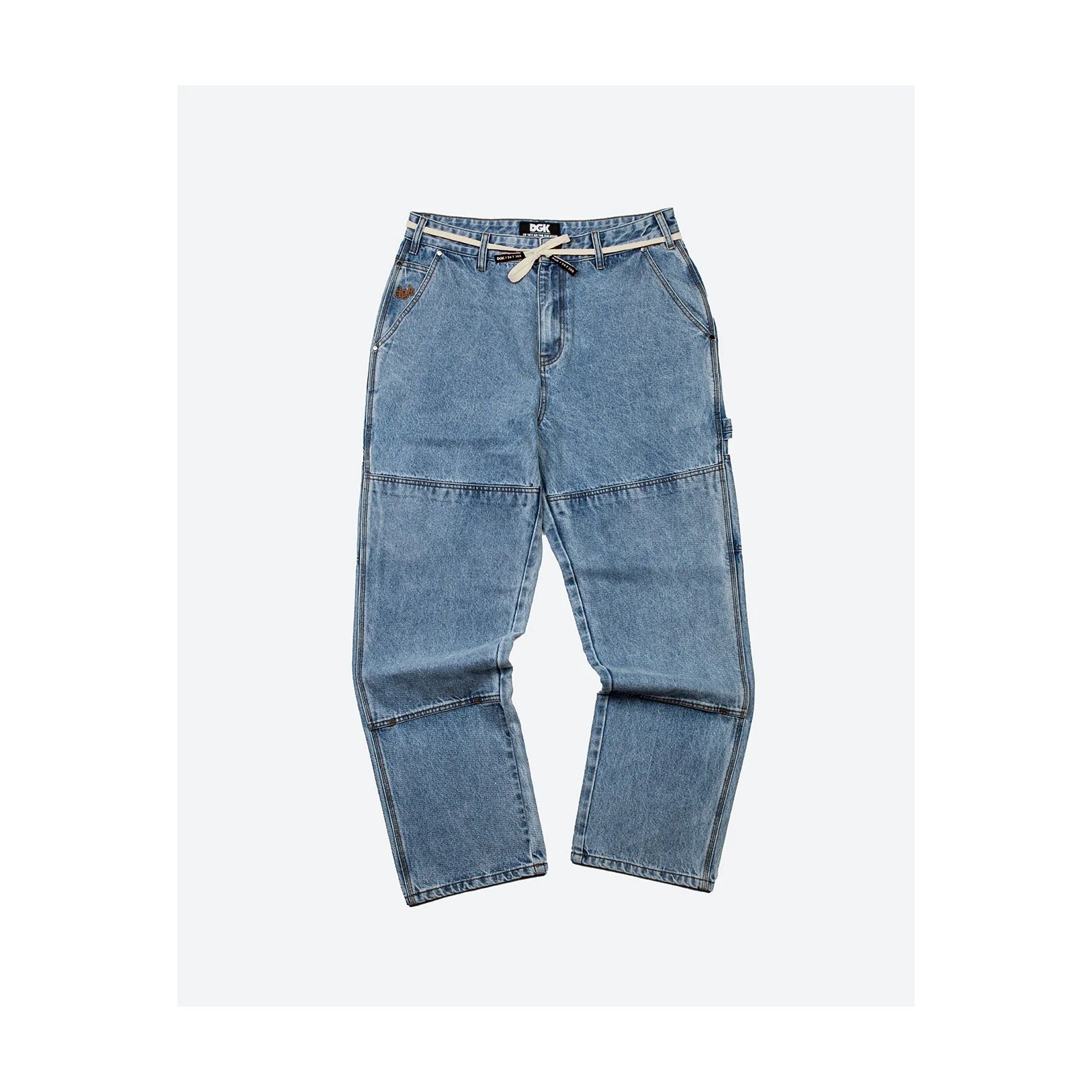 kalhoty DGK - Plaza Utility Pants Washed Indigo (WASHED INDIGO) velikost: 34