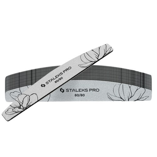 STALEKS Minerální pilník na nehty Expert 40 80/80 (Crescent Mineral Nail File) 25 ks