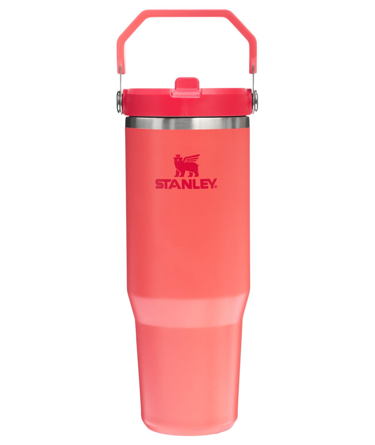 Stanley 1913 Termoláhev s integrovanou slámkou The IceFlow™ Tumbler 890 ml Hot Coral