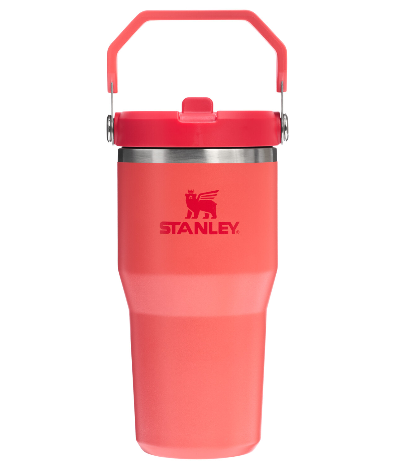 Stanley 1913 Termoláhev s integrovanou slámkou The IceFlow™ Tumbler 600 ml Hot Coral