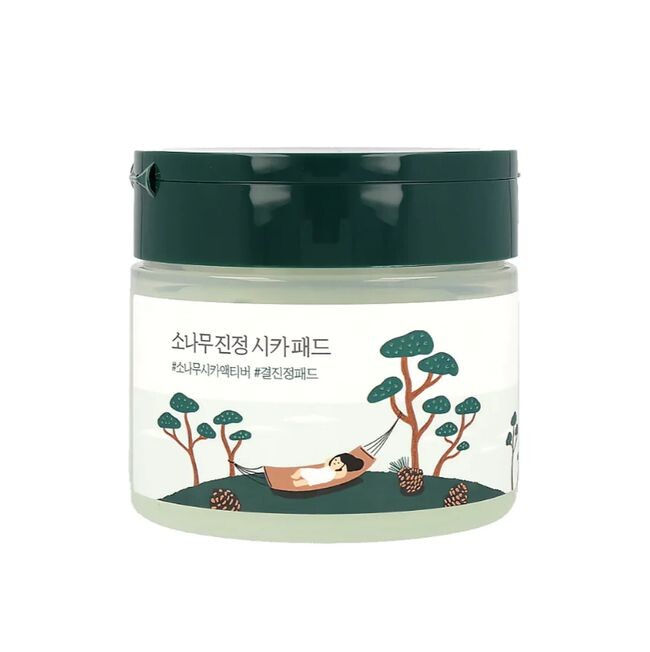 ROUND LAB Zklidňující tonizační tampony Pine (Calming Cica Pad) 50 ks