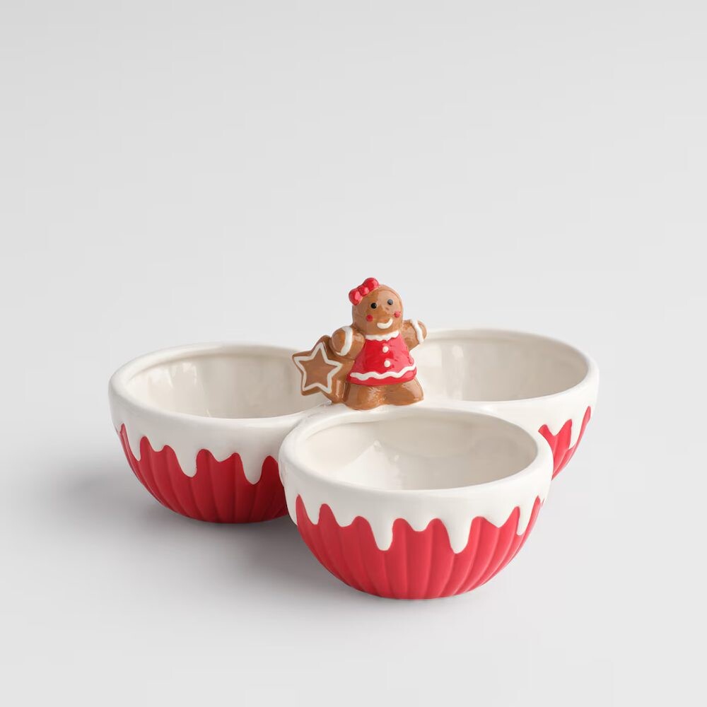 HOME & YOU Servírovací trojmiska perníková panenka