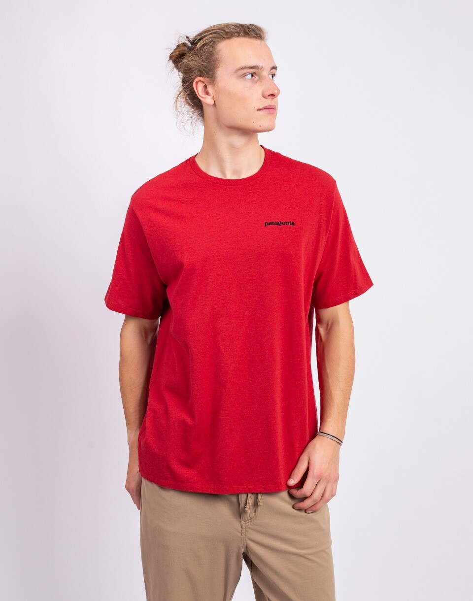 Patagonia M's P-6 Logo Responsibili-Tee Amanita Red S