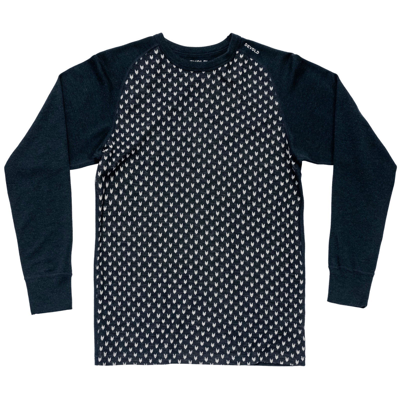 Pánské funkční triko Devold Signature Merino 230 Shirt Man Velikost: M / Barva: černá/bílá