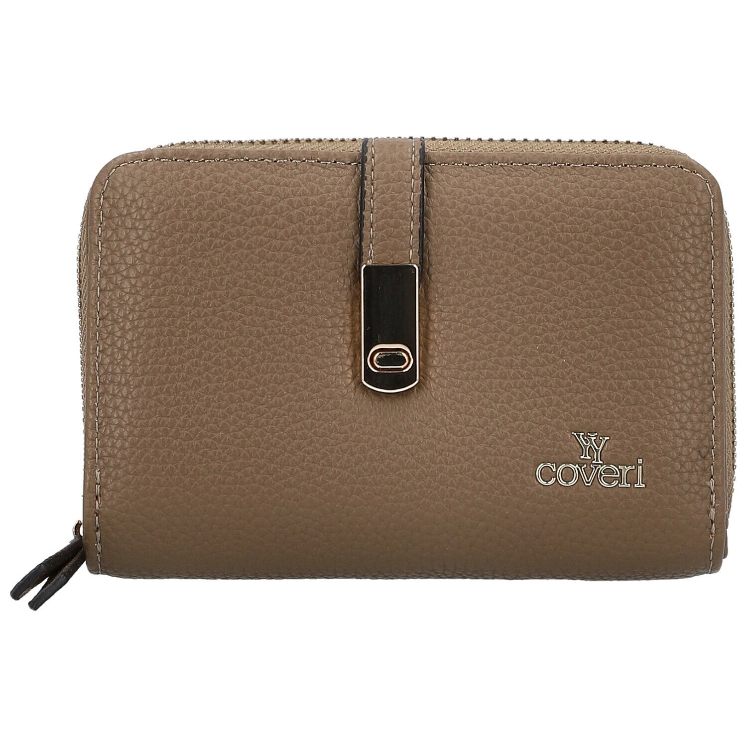 Stylová dámská koženková peněženka Coveri Anya, tmavě béžová