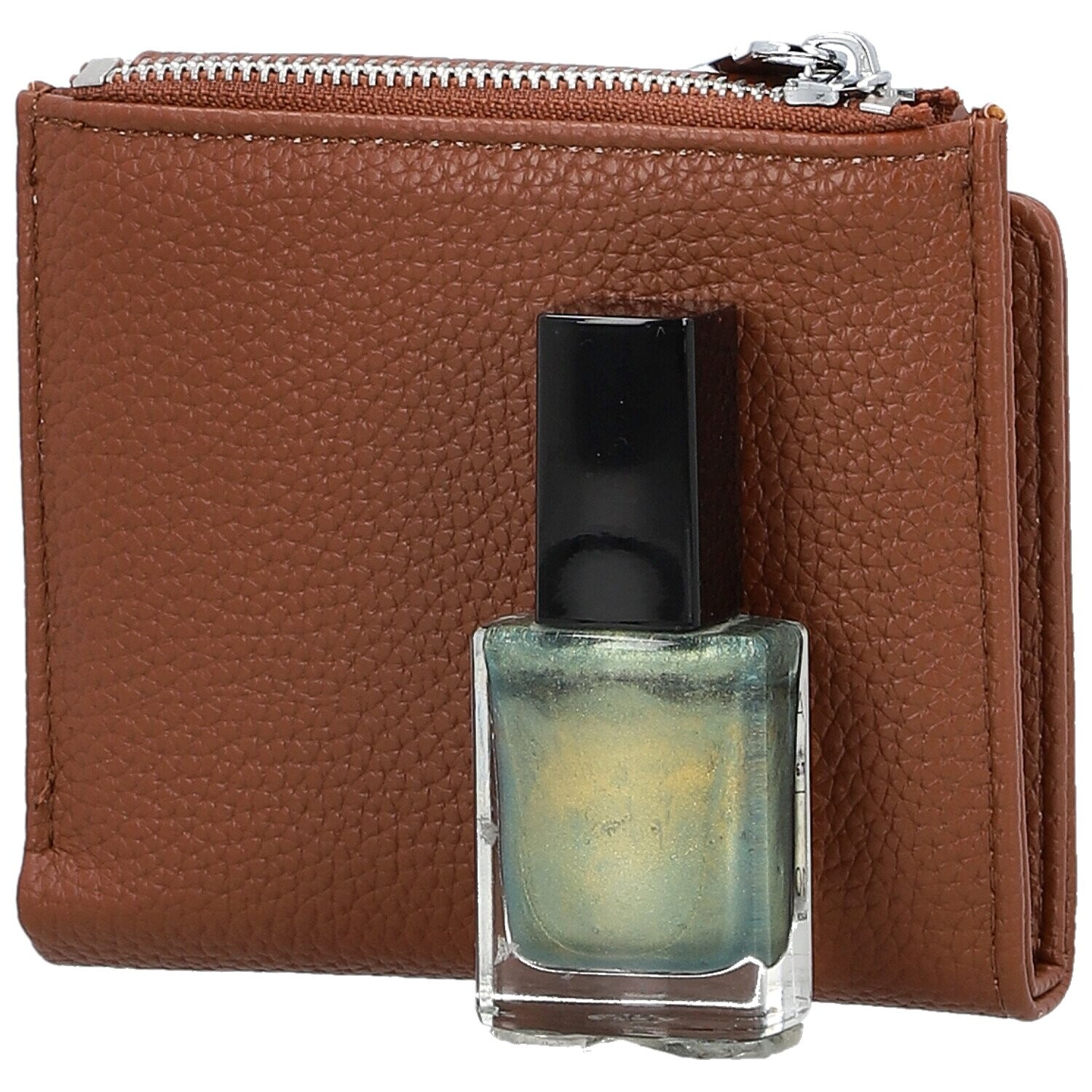 Trendy dámská mini koženková peněženka Coveri Bobbi, hnědá