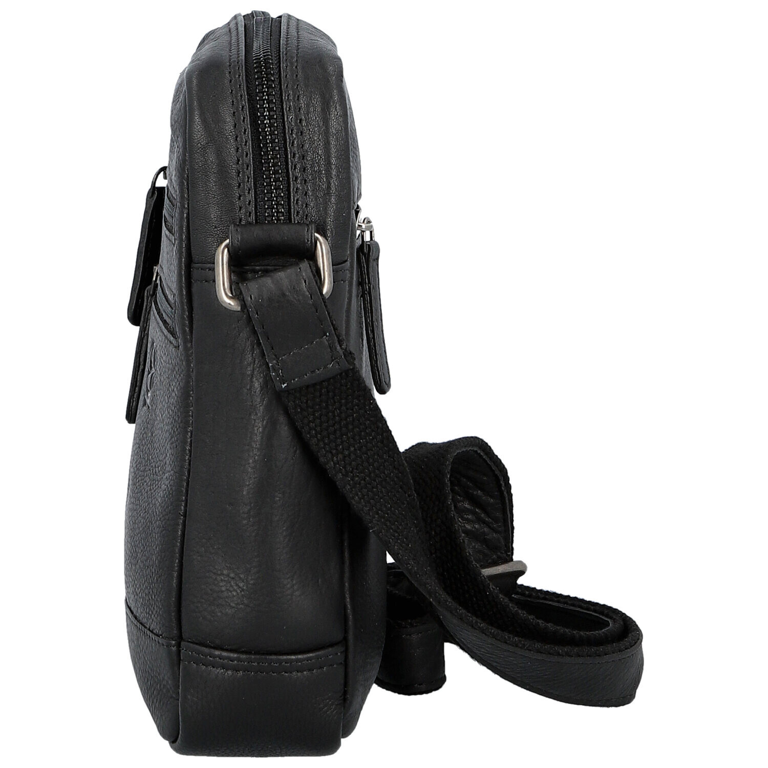 Módní pánská kožená crossbody taška Bellugio Stas, černá