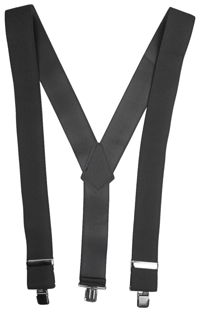 Kšandy elastické šle široké černé