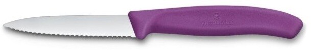 Victorinox nůž s vlnkovaným ostřím 8 cm fialový 6.7635.C1