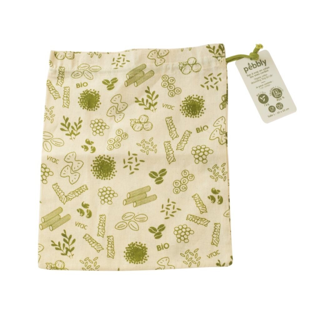 Opakovaně použitelný sáček na uskladnění potravin NBA156 25 x 30 cm, bavlna, Pebbly