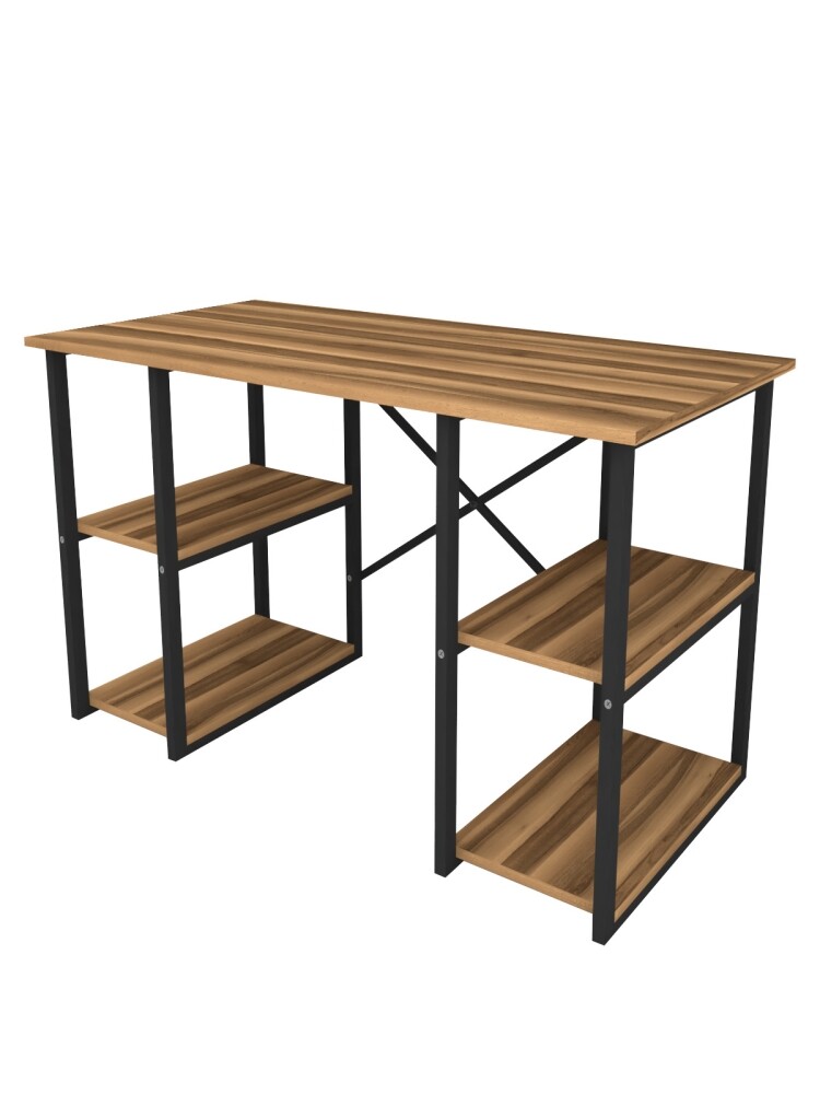 Psací stůl YUSE, černá/ořech