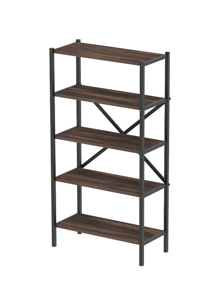 Kovový regál IVELGAR, černá/mars