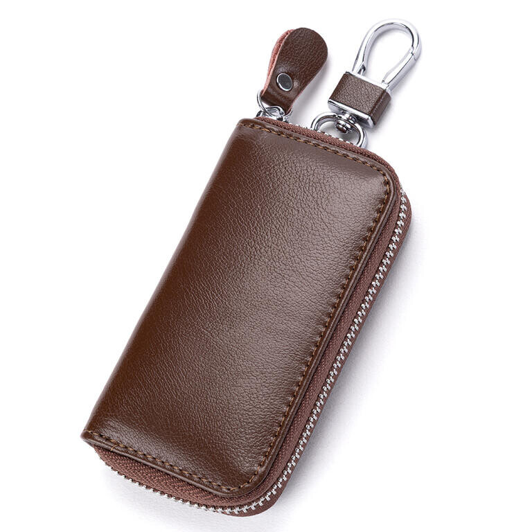 Kožené pouzdro na klíče hnědá