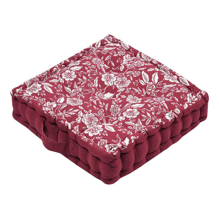 Sedací polštář na zem BIBURY červená
