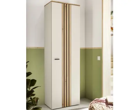 Předsíňová šatní skříň Lima, béžová kašmír/dub evoke