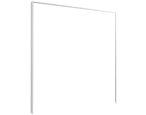 Paspartový rám k šatní skříni Emden, 185 cm, bílý
