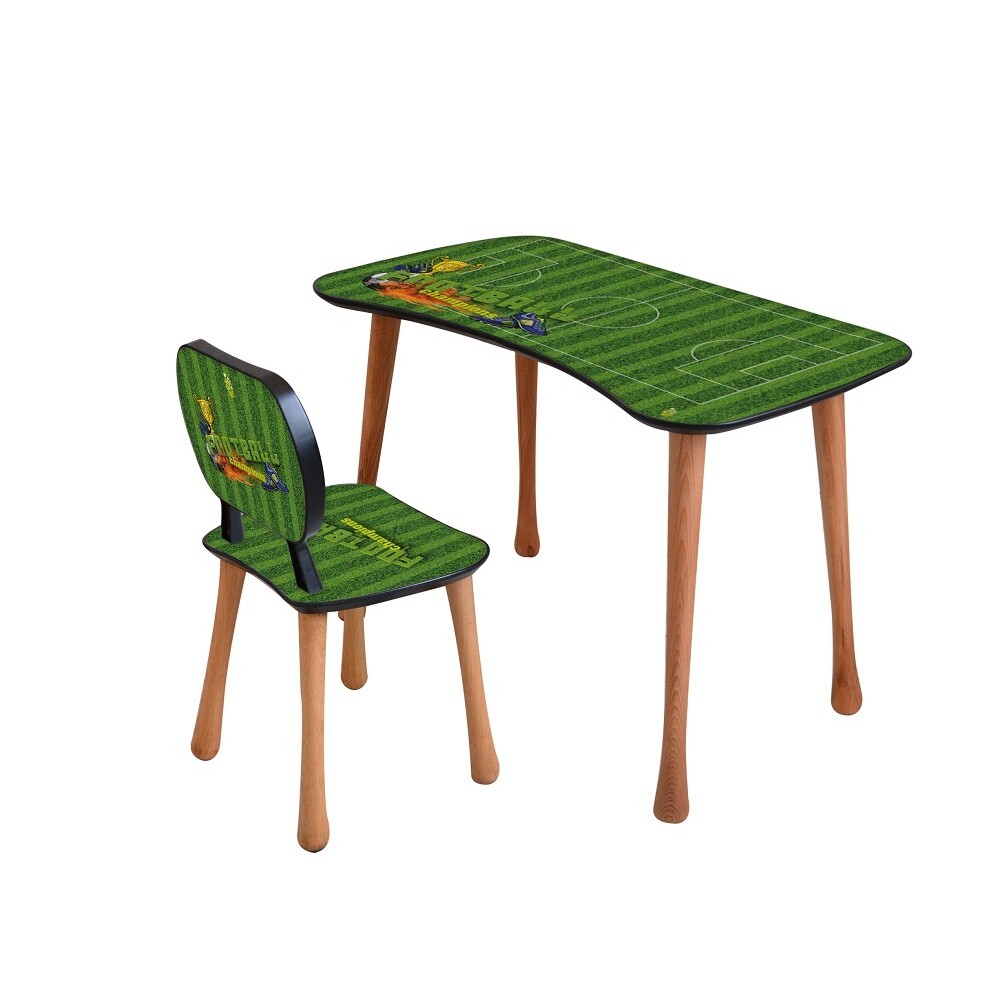 Stolek dětský, střední s židličkou, Fotbal