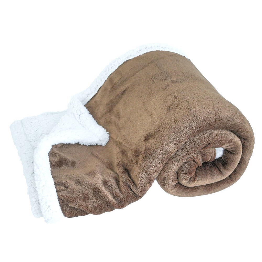 ARÔME HOME Deka s beránkem 150*200, jednobarevná Hnědá