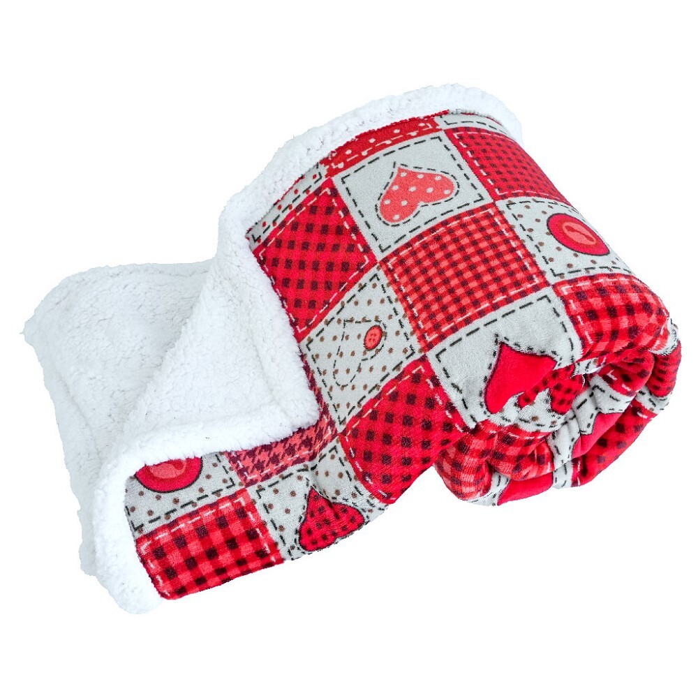 ARÔME HOME Deka s beránkem 150*200, Tisk Knoflíky