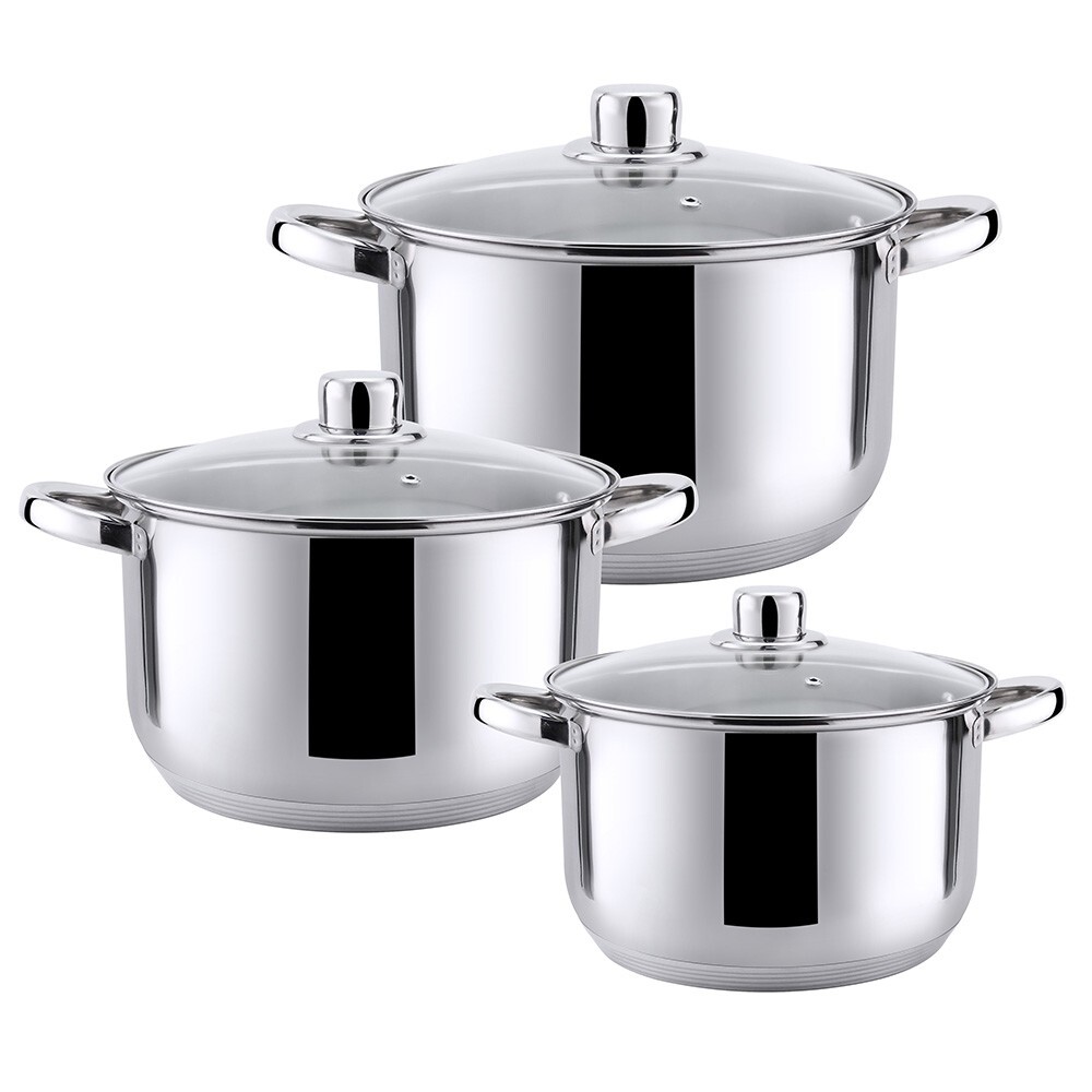 HAUS ROLAND sada nerezového nádobí 6 dílná, lesk