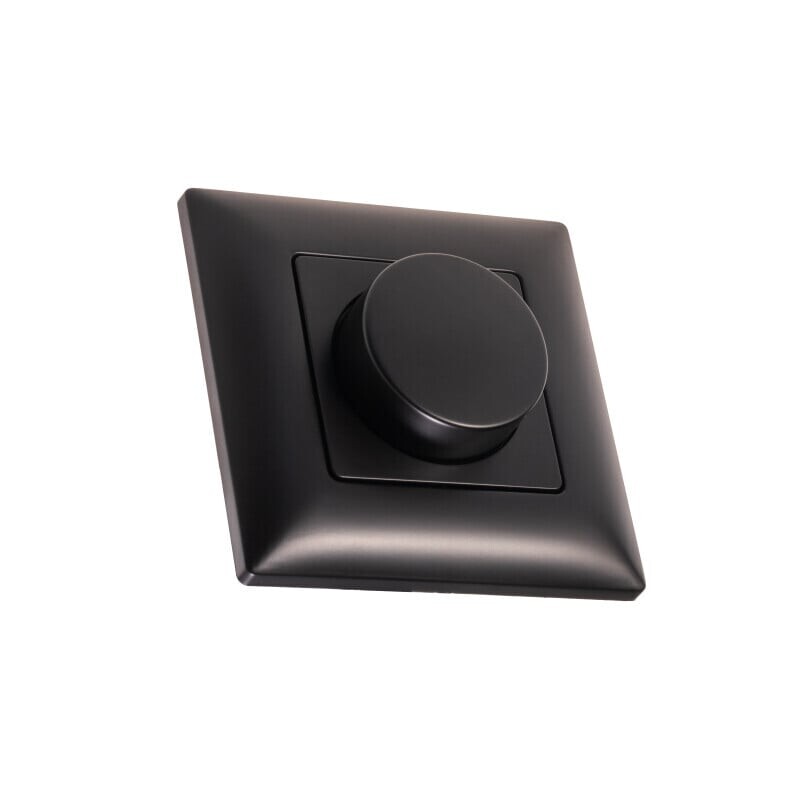 T-LED Nástěnný triakový LED stmívač KNT240W černý 069316