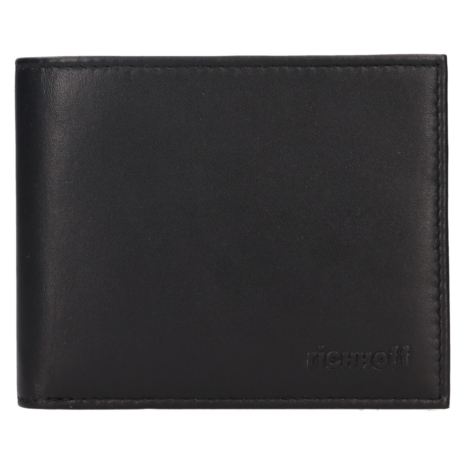 Pánská kožená slim peněženka Richhoff Leo - černá