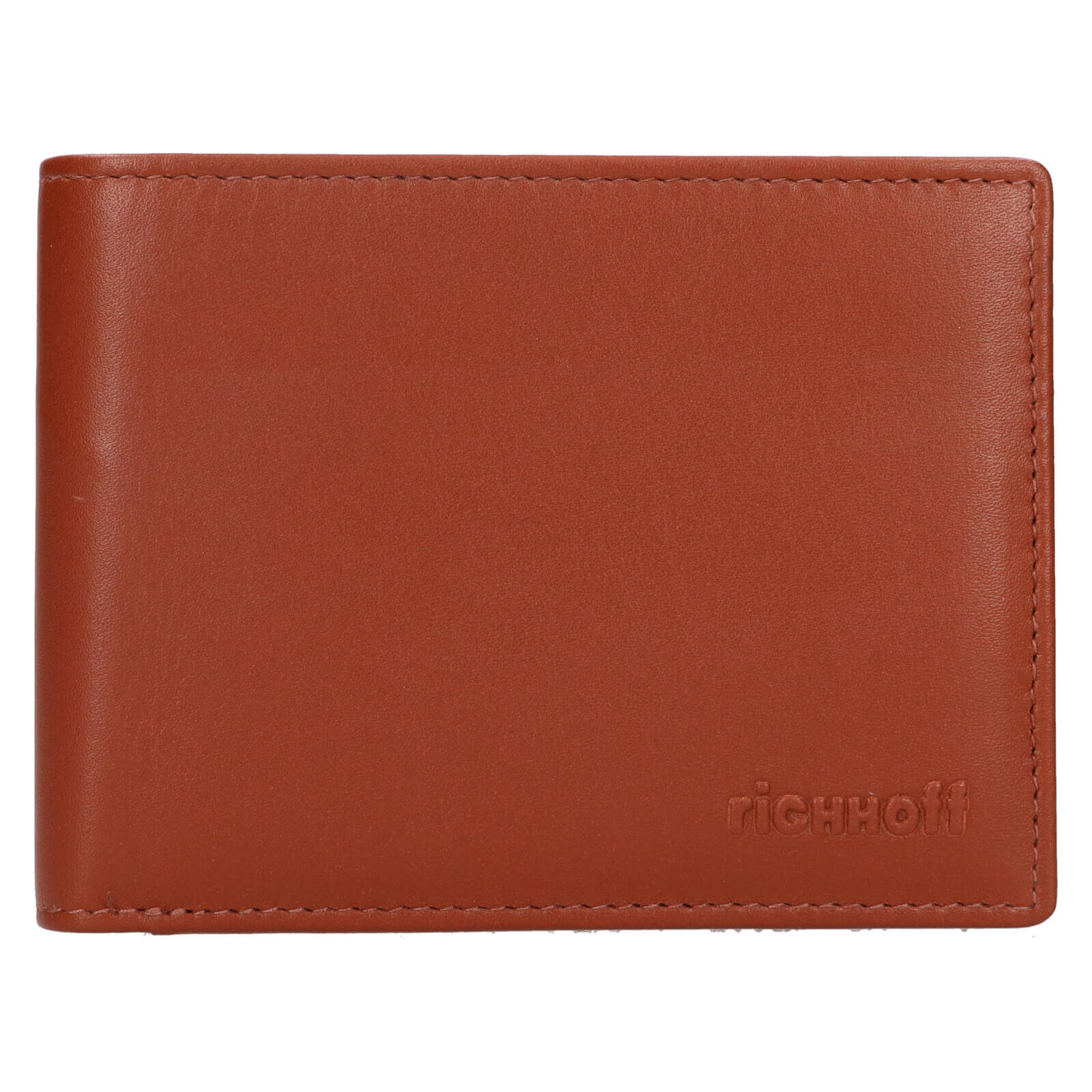 Pánská kožená slim peněženka Richhoff Petr - koňak