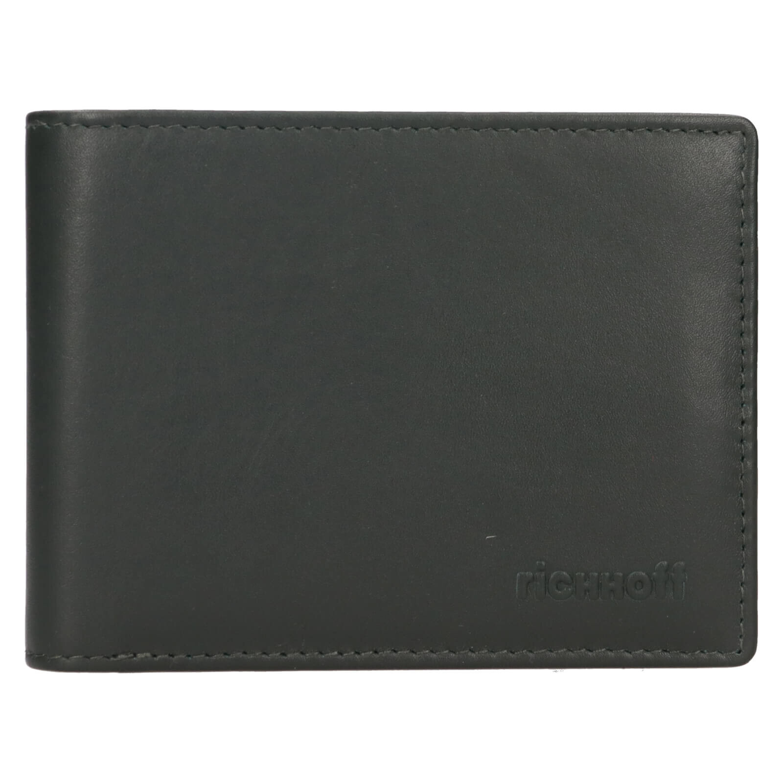 Pánská kožená slim peněženka Richhoff Petr - tmavě zelená