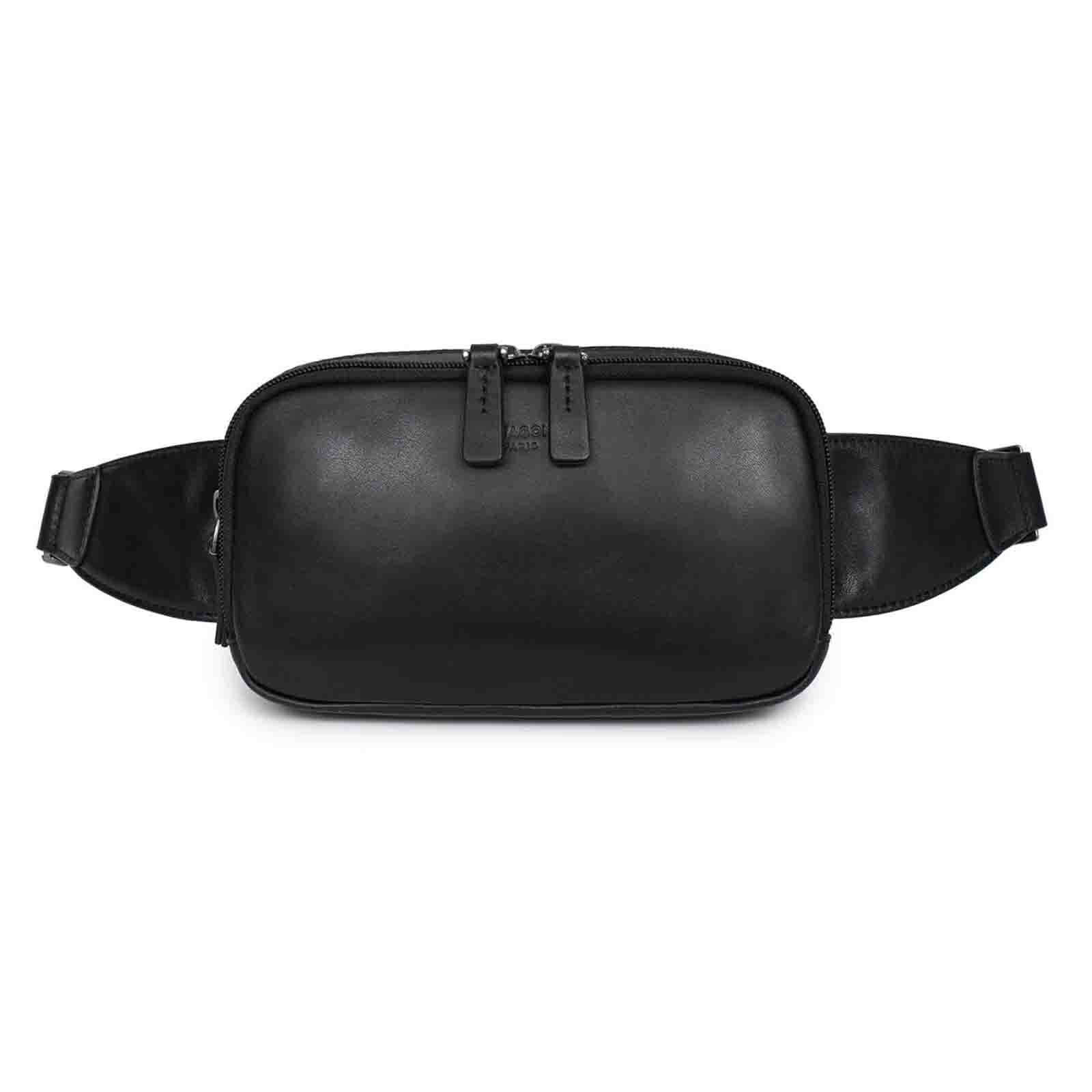 Pánská kožená ledvinka Hexagona Vanet - černá