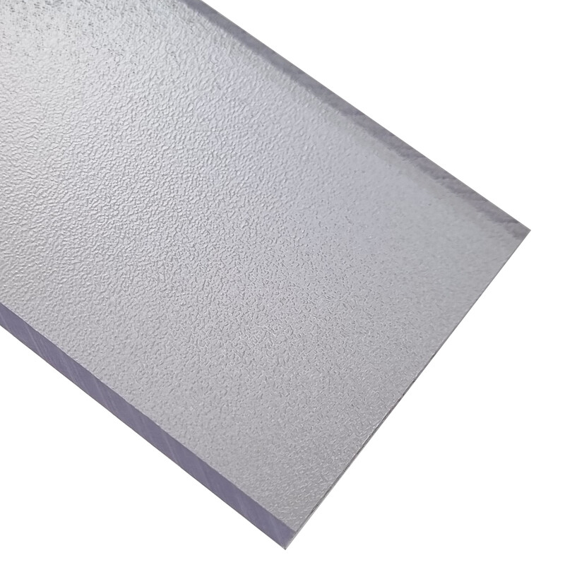 Deska polykarbonátová plná strukturovaná TEX 6 2UV čirá 1 400×3 500 mm