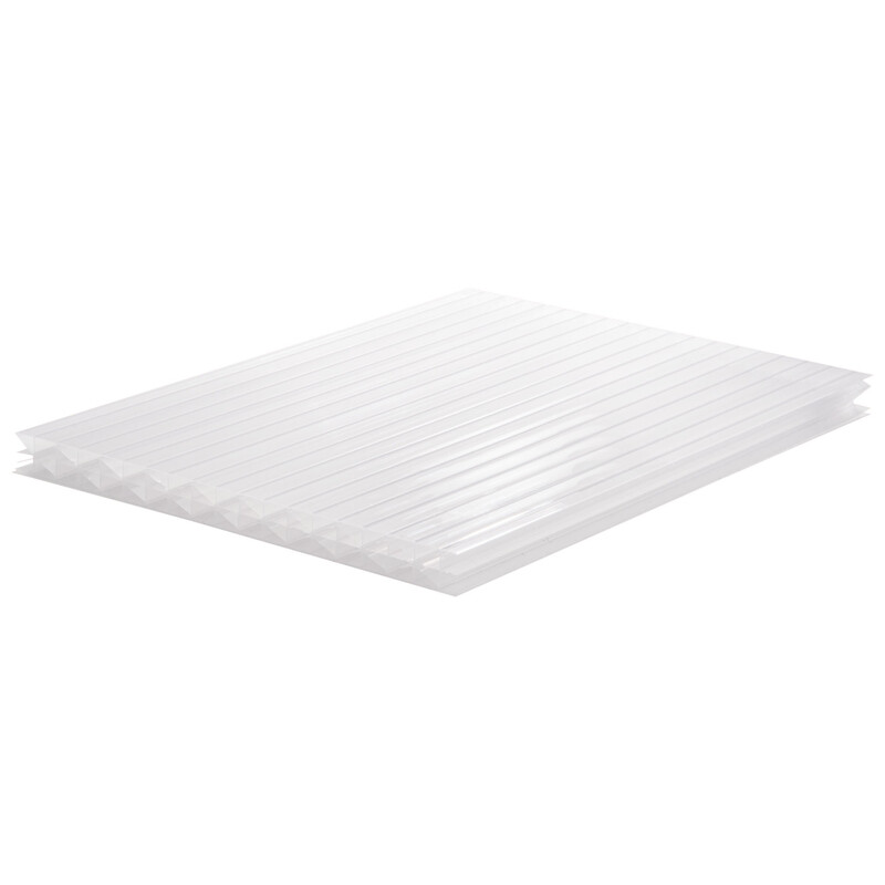 Deska polykarbonátová dutinková MULTICLEAR 16 5X 1UV opál 2 100×6 000 mm