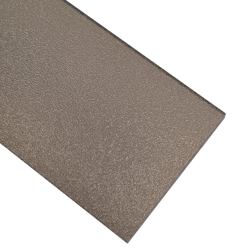 Deska polykarbonátová plná strukturovaná TEX 6 2UV bronz 1 400×3 500 mm
